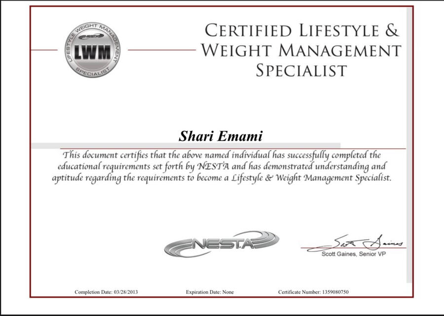 Certified Health Coach