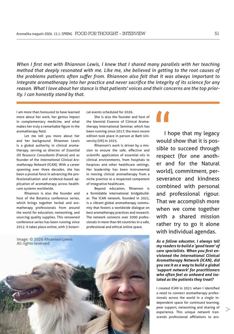 Check Out My 2025 Article In Aromatika Magazine